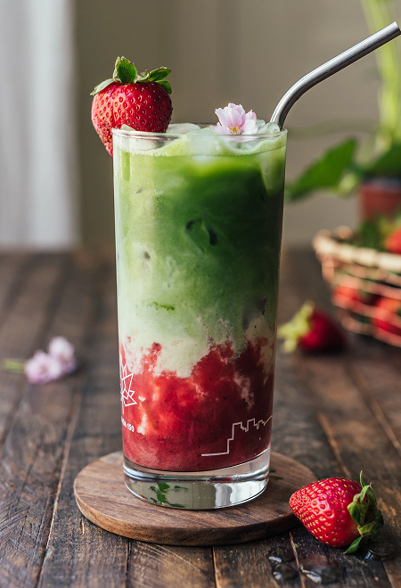 Jordbær matcha