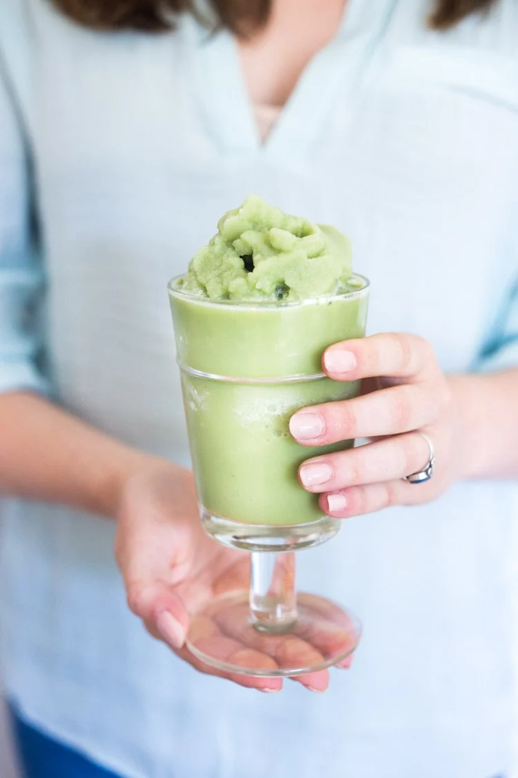 Matcha slushie